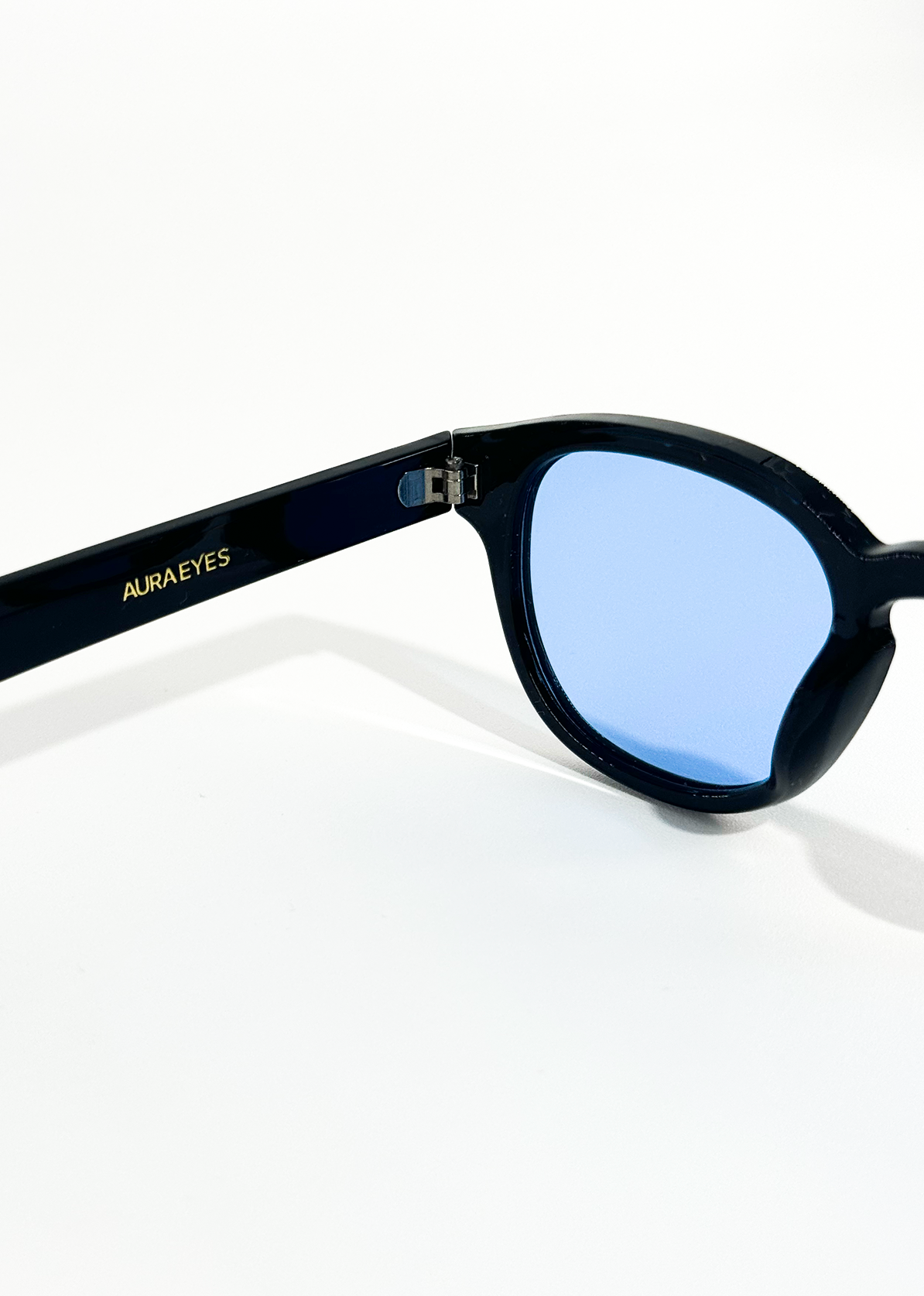 Isadora | Vintage Blue Tinted Round Sunglasses