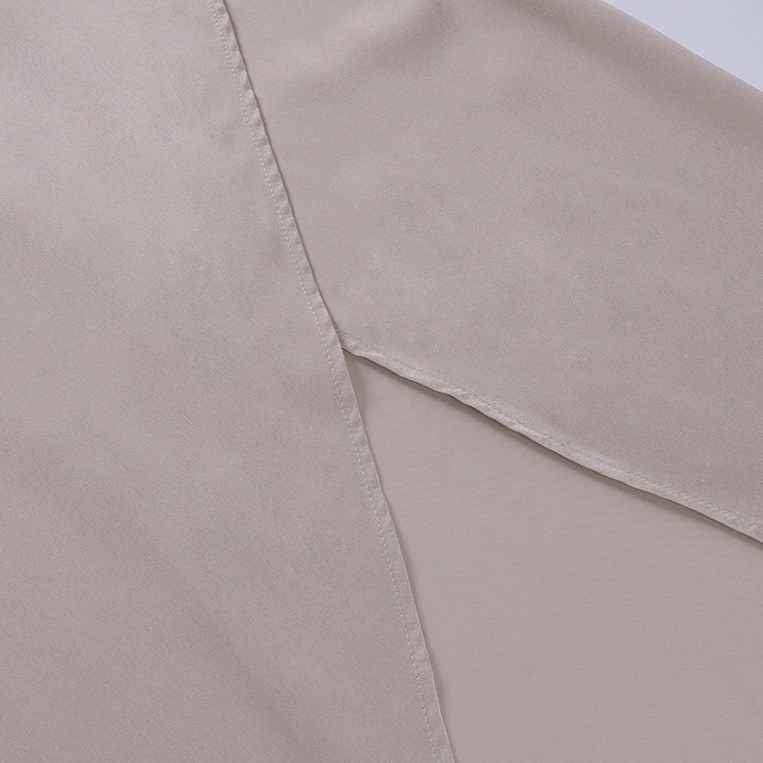 Evangelia | Elegant Satin V Neck Wrap Summer Maxi Dress