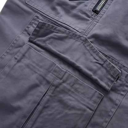 Momount Men Cargo Shorts – Multi-Pocket Zip D-Ring Knee Length Tactical