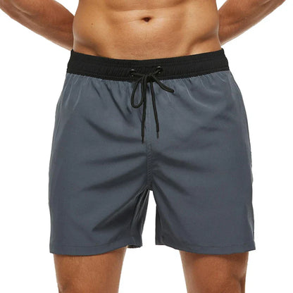 Momount Men Swim Shorts – Elastic Waist Mesh Liner Drawstring Pocket