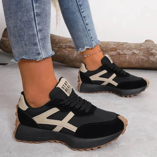 Momount Women’s Casual Sneakers – Lace-Up Lightweight Everyday