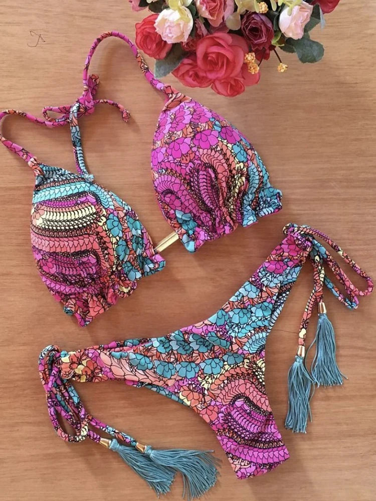 Momount Women String Bikini Set