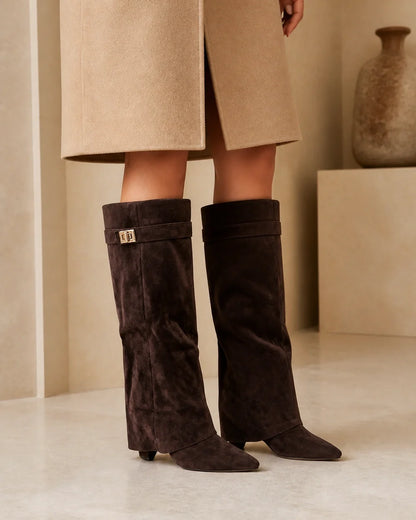 Sarah women's fold-over knee-high boots – 07 lifestyle webp